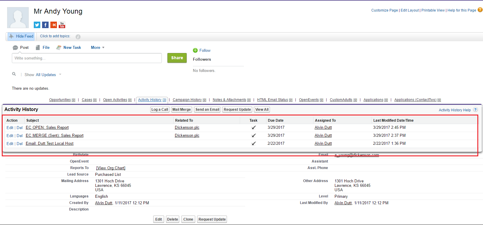 org wide defaults salesforce